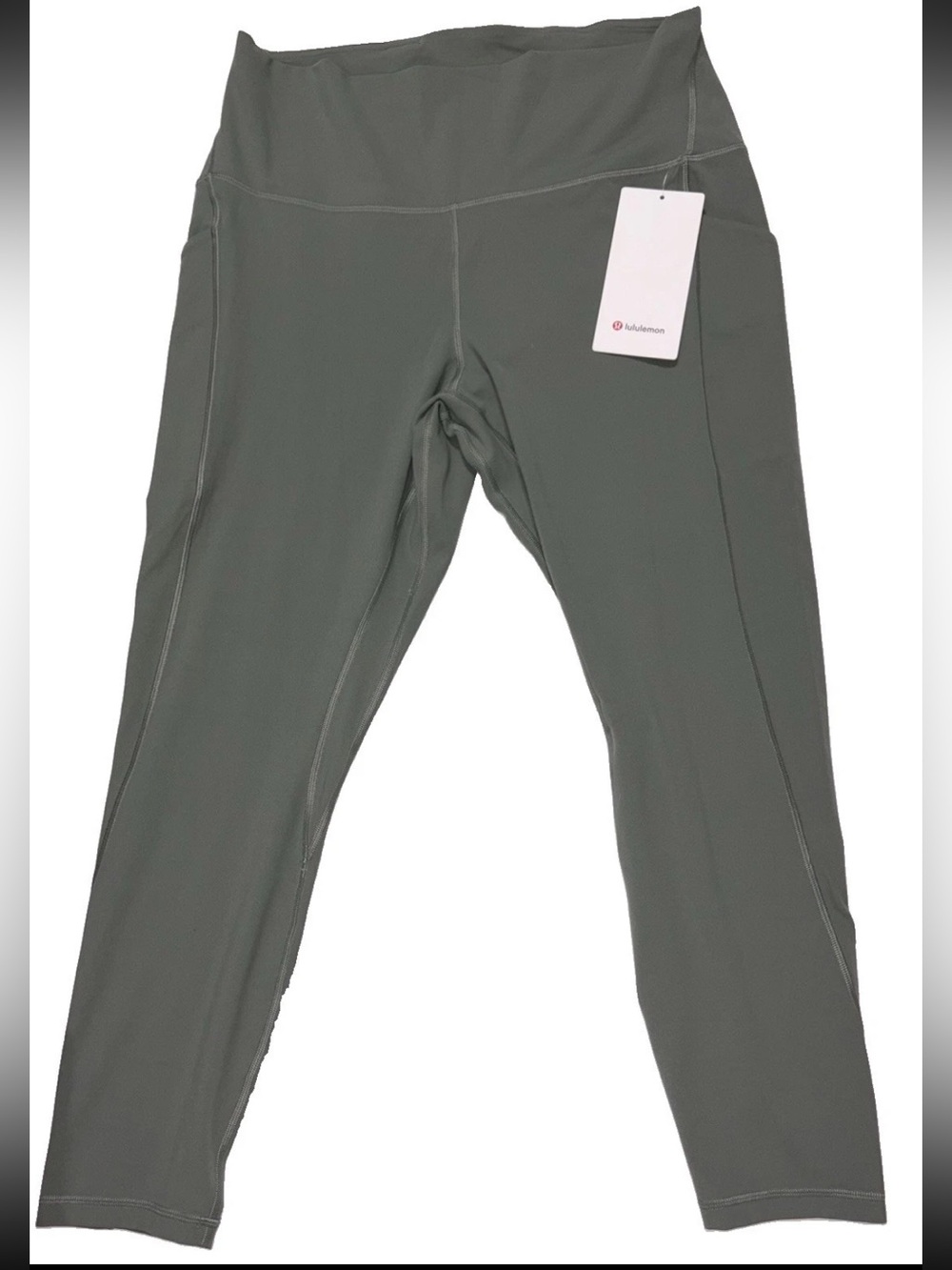 NWT*LULULEMON*SIZE 14*ALIGN HIGH RISE 25” PANT*POCKETS*WILLOW LEAF*AUTHENTIC$128